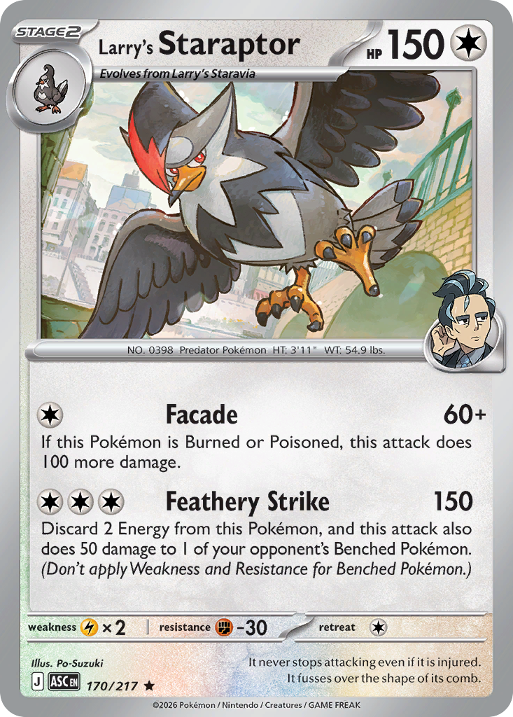 170 Larry's Staraptor - Ascended Heroes | Pokémon TCG