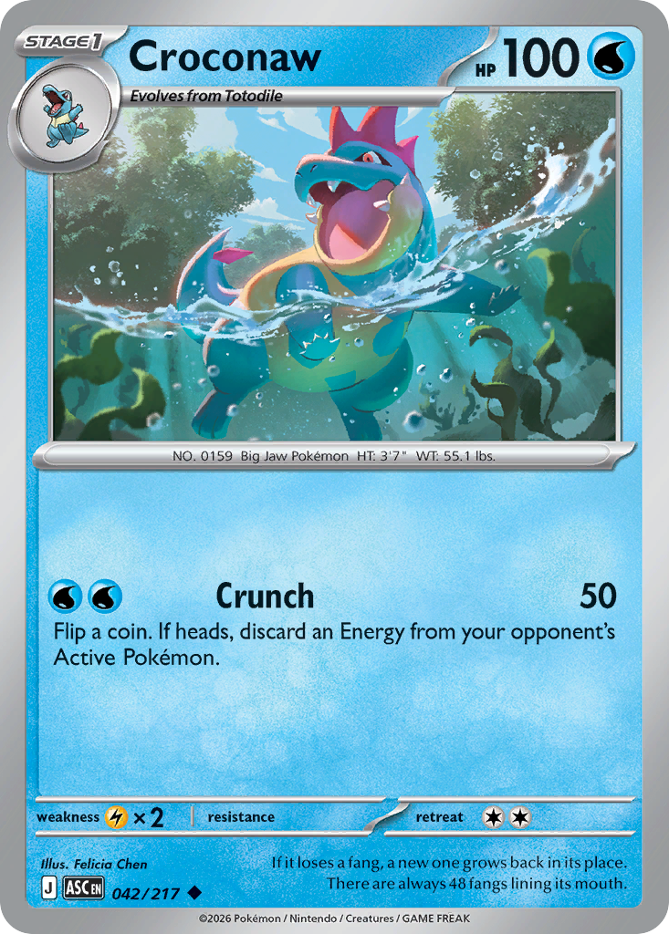 042 Croconaw - Ascended Heroes | Pokémon TCG