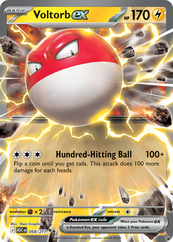 058 Voltorb ex - Ascended Heroes | Pokémon TCG