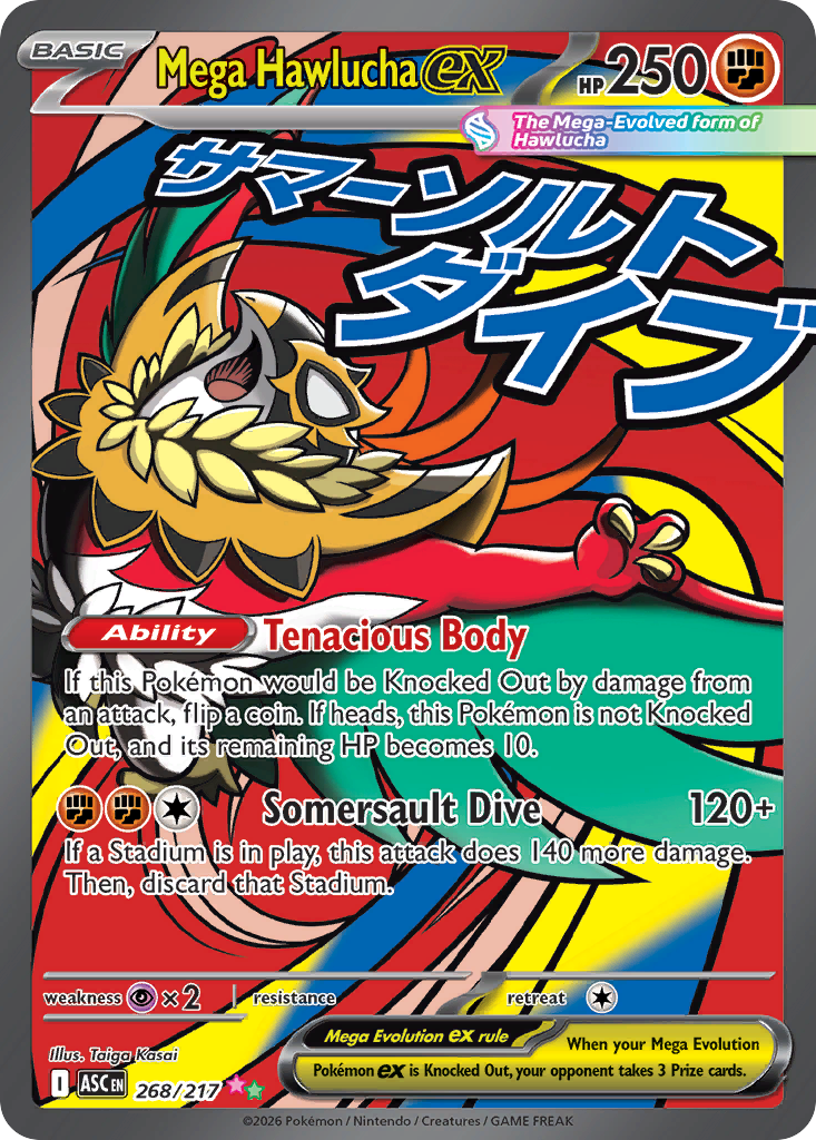 268 Mega Hawlucha ex - Ascended Heroes | Pokémon TCG
