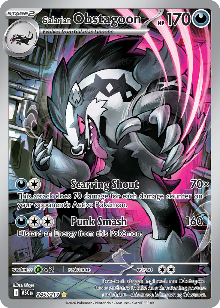 245 Galarian Obstagoon - Ascended Heroes | Pokémon TCG