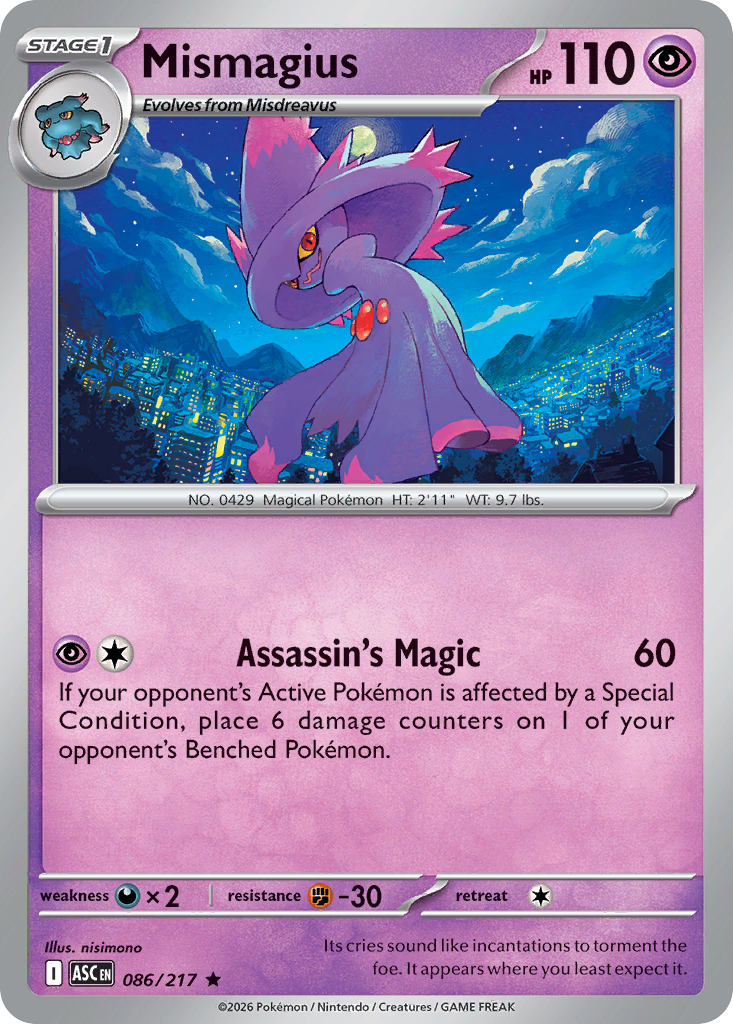 086 Mismagius - Ascended Heroes | Pokémon TCG