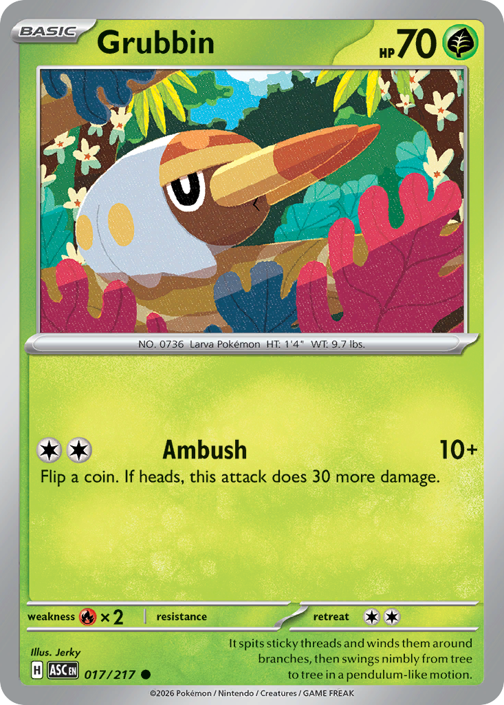 017 Grubbin - Ascended Heroes | Pokémon TCG