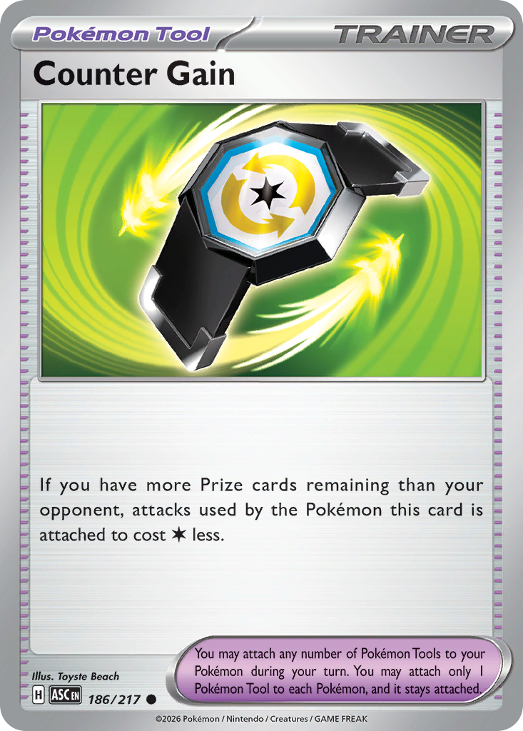 186 Counter Gain - Ascended Heroes | Pokémon TCG