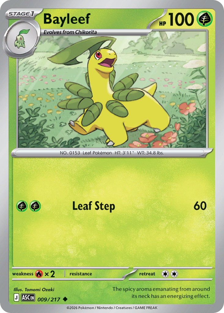 009 Bayleef - Ascended Heroes | Pokémon TCG
