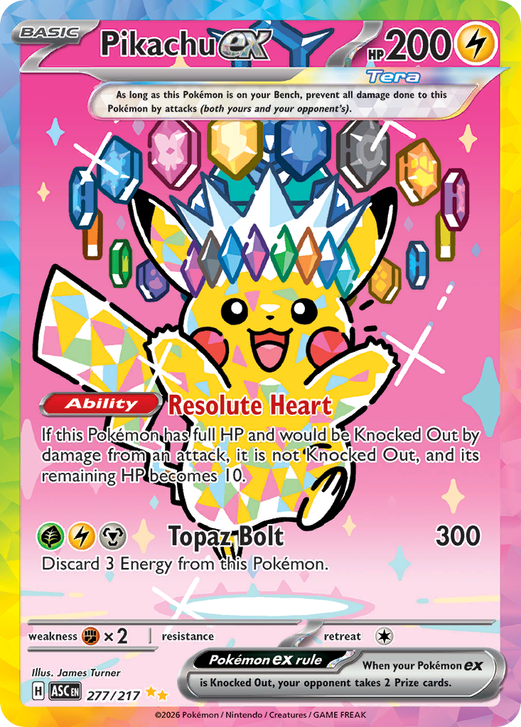 277 Pikachu ex - Ascended Heroes | Pokémon TCG