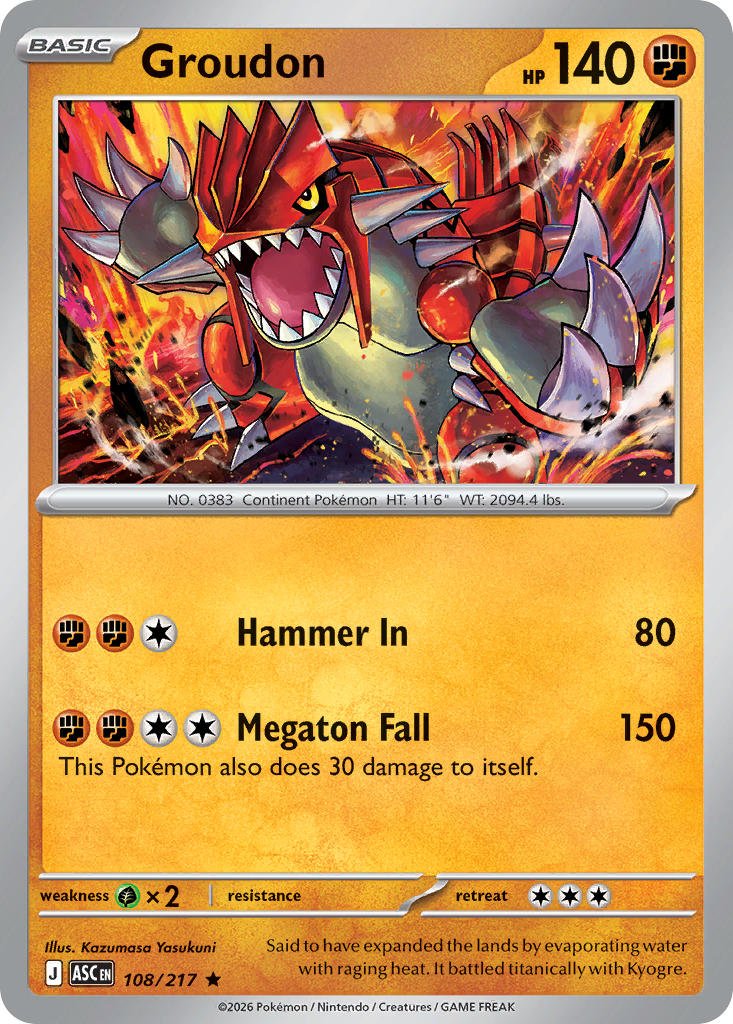 108 Groudon - Ascended Heroes | Pokémon TCG