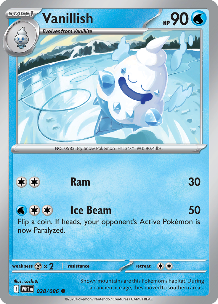 028/086 - White Flare - Vanillish (Master Ball)