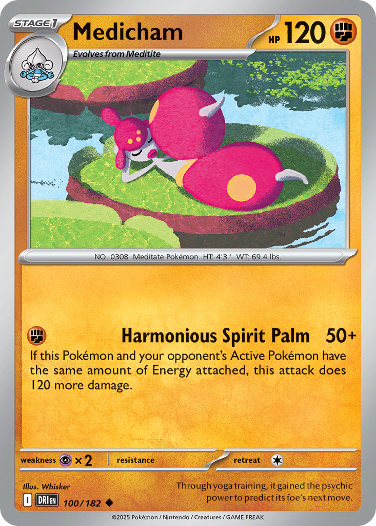 Medicham (Reverse Holo) 100/182