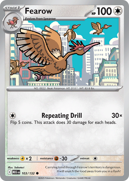 Fearow (Reverse Holo) 103/132