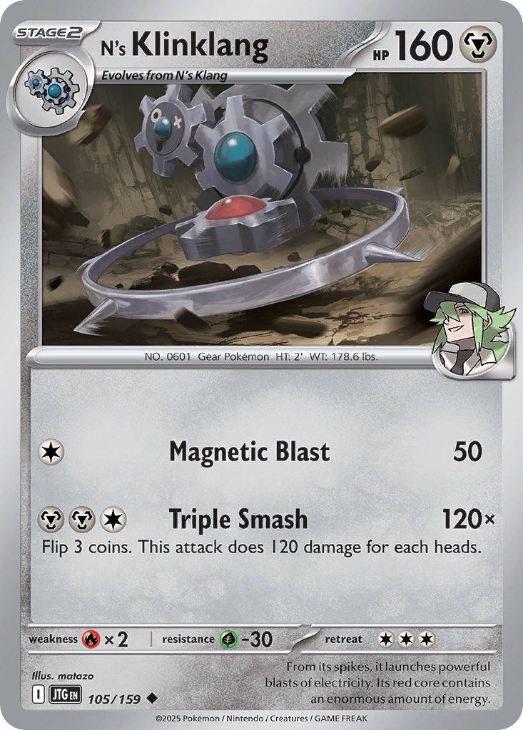 N's Klinklang (Reverse Holo) 105/159