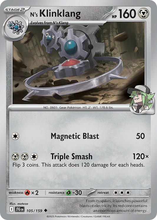 N's Klinklang (Reverse Holo) 105/159