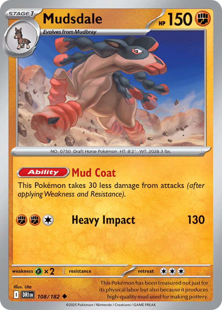 Mudsdale (Reverse Holo) 108/182