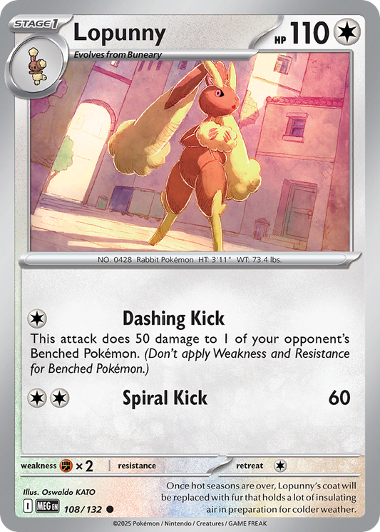 Lopunny (Reverse Holo) 108/132