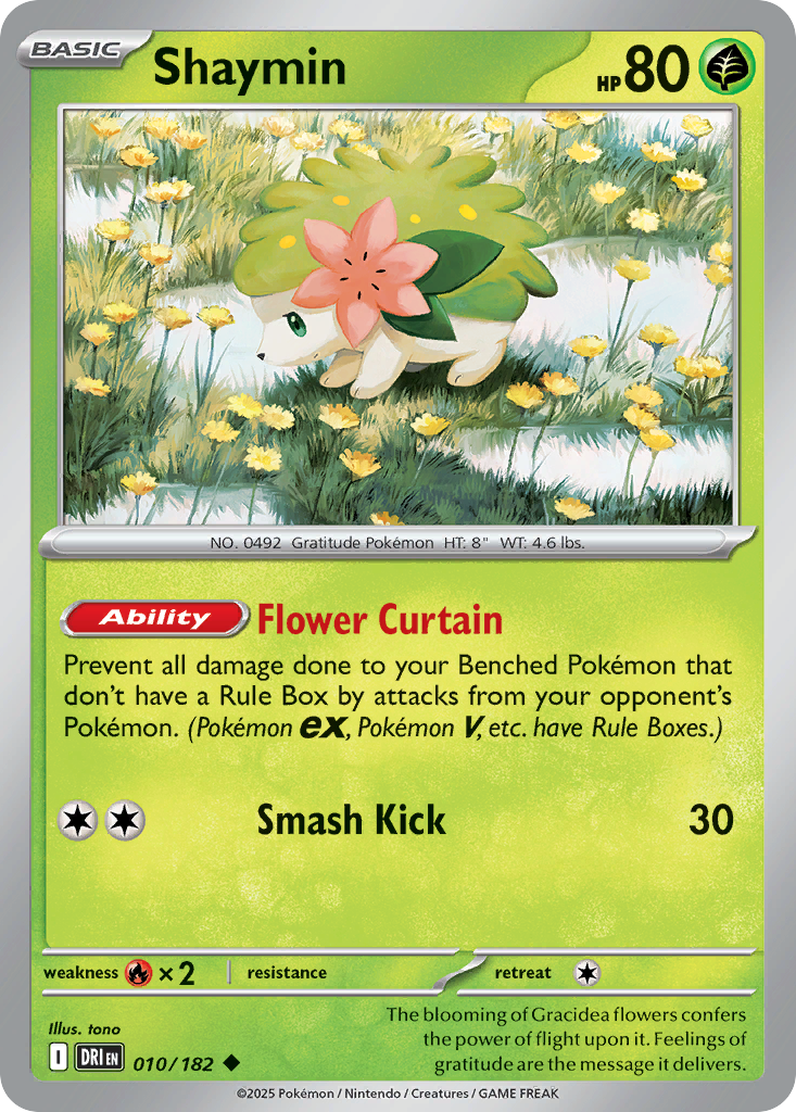 Shaymin (Reverse Holo) 010/182