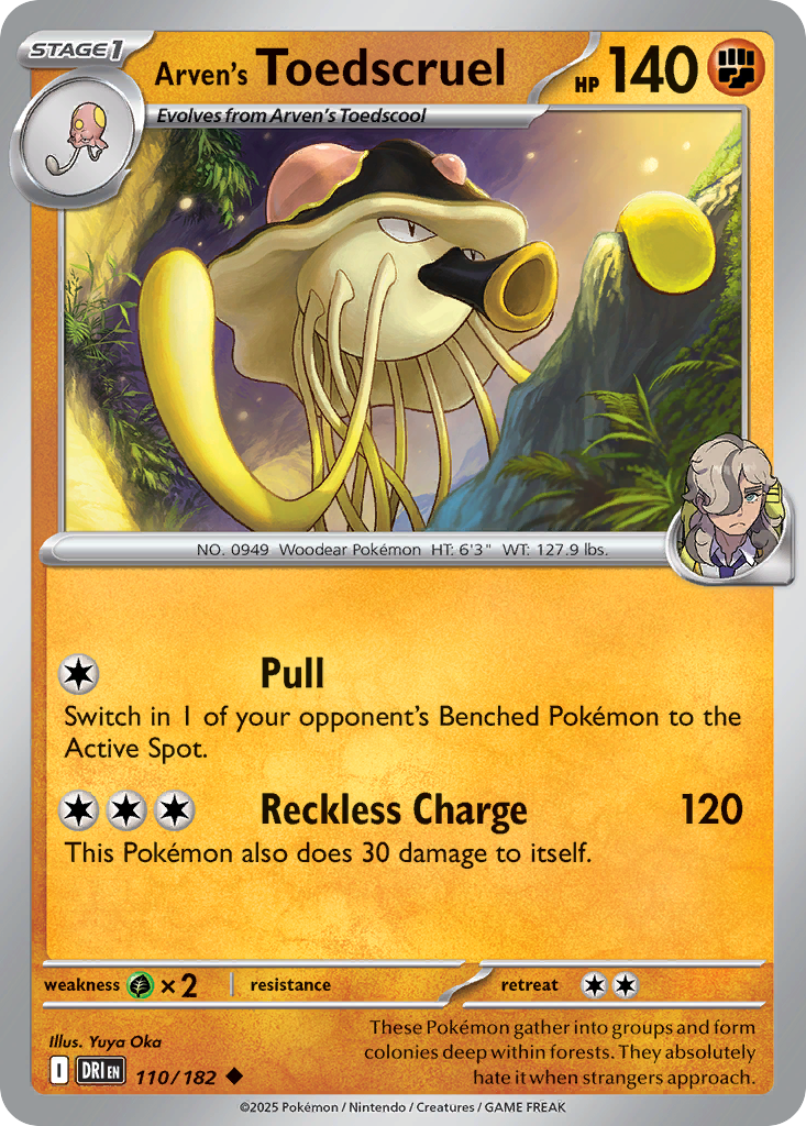 Arven's Toedscruel (Reverse Holo) 110/182