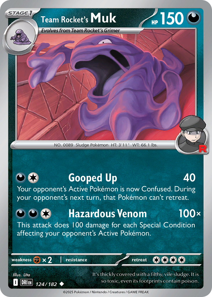 Team Rocket's Muk (Reverse Holo) 124/182