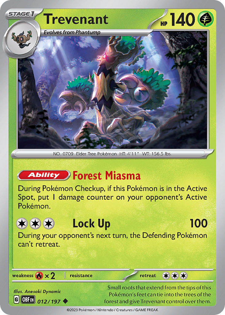 Trevenant (Reverse Holo) 012/197