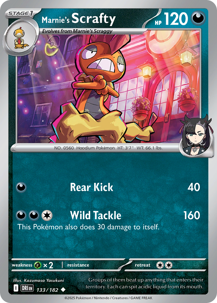 Marnie's Scrafty (Reverse Holo) 133/182