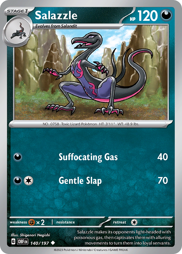 Salazzle (Reverse Holo) 140/197