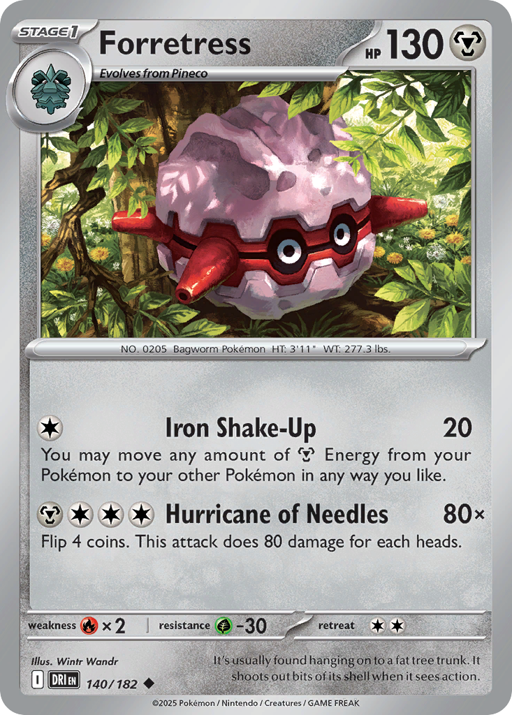 Forretress (Reverse Holo) 140/182