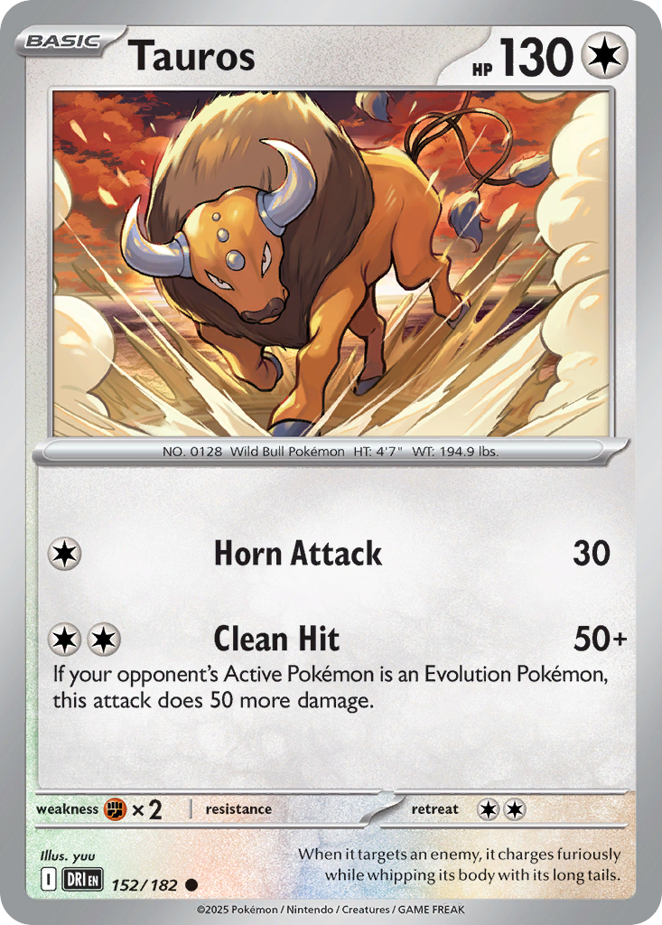 Tauros (Reverse Holo) 152/182