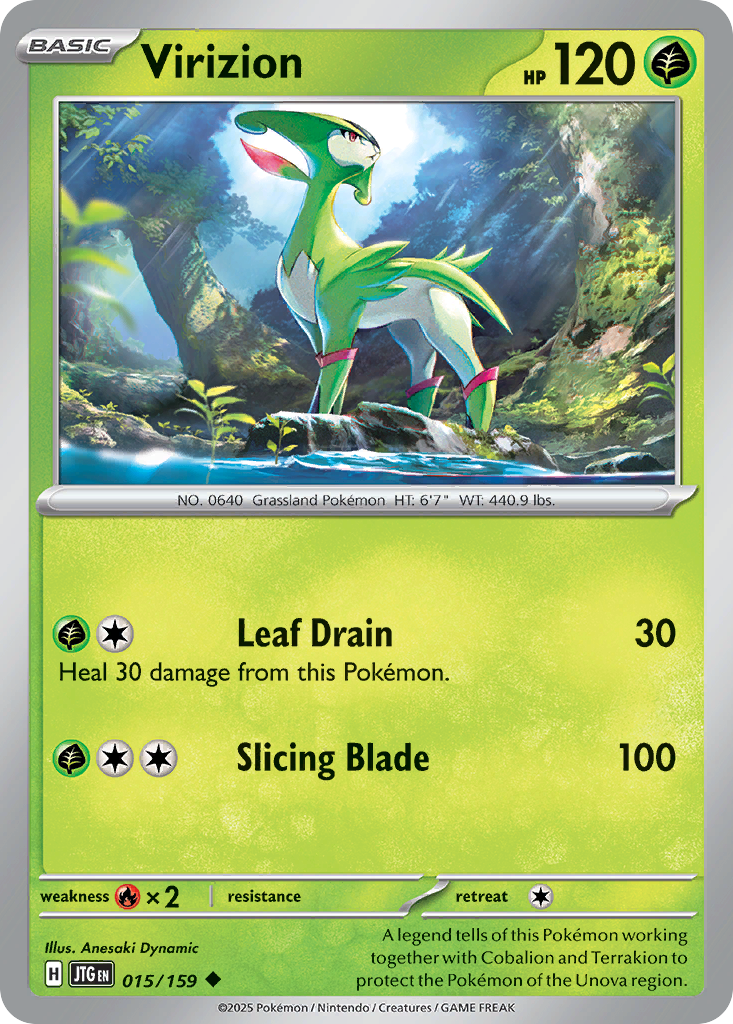Virizion (Reverse Holo) 015/159