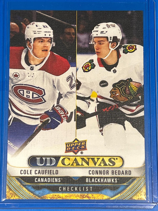 C-90 Checklist - Cole Caufield/Connor Bedard
