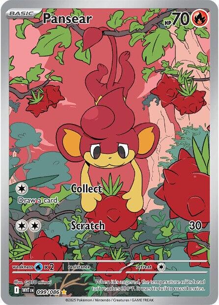 099/086 -  White Flare - Pansear (Illustration Rare)
