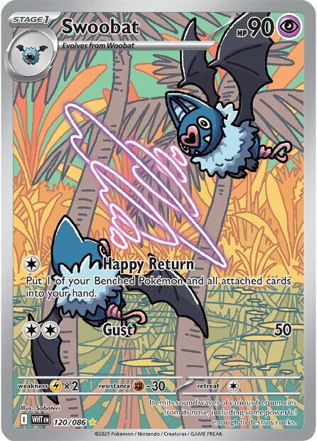 120/086 -  White Flare - Swoobat (Illustration Rare)