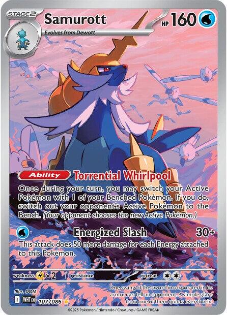 107/086 -  White Flare - Samurott (Illustration Rare)
