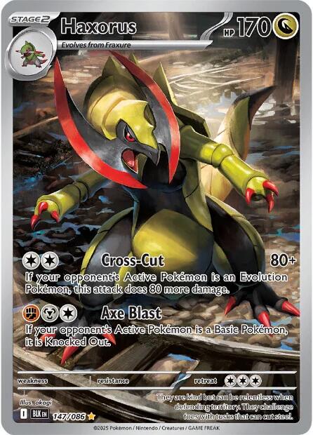 147/086 -  Black Bolt - Haxorus (Illustration Rare)