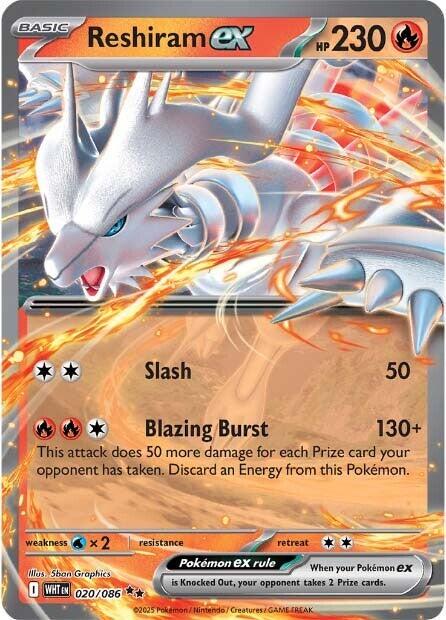 020/086 -  White Flare - Reshiram ex