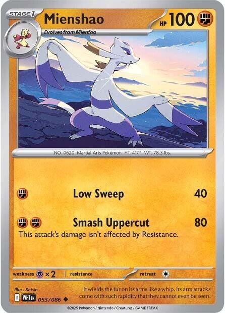 053/086 -  White Flare - Mienshao
