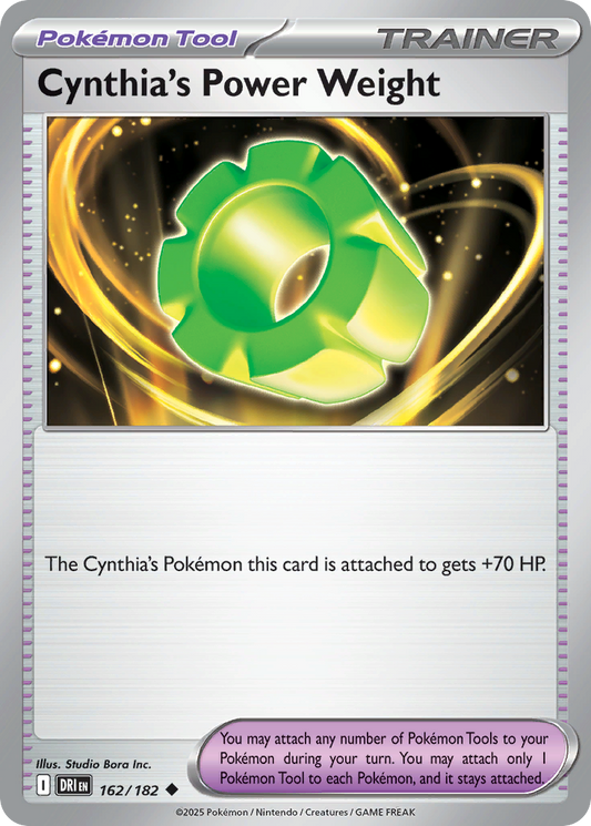 Cynthia's Power Weight (Reverse Holo) 162/182