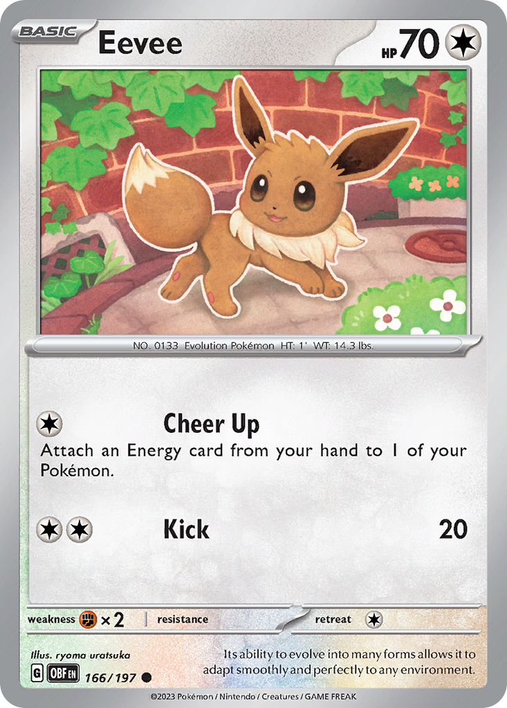 Eevee (Reverse Holo) 166/197