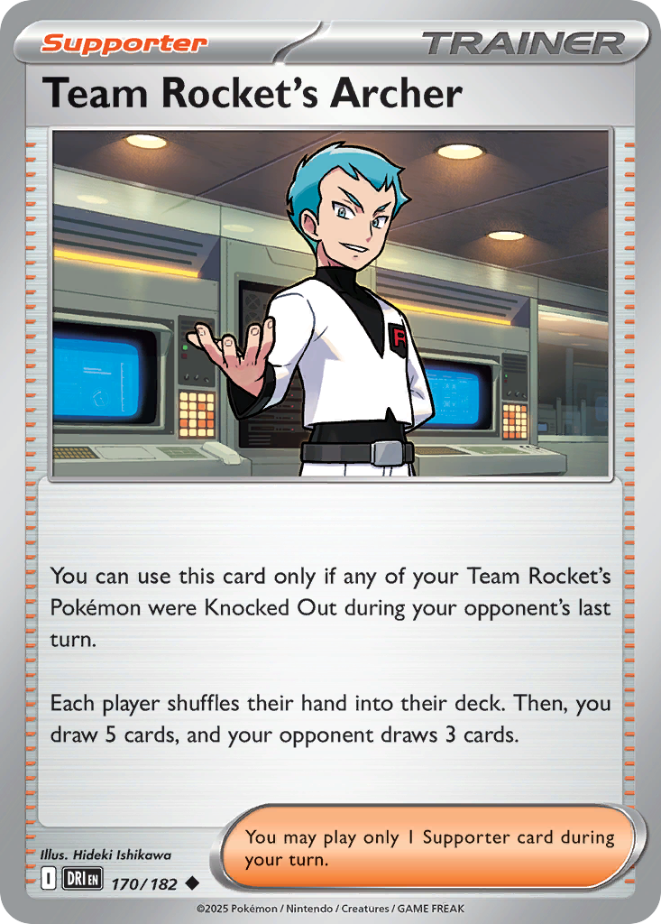 Team Rocket's Archer (Reverse Holo) 170/182
