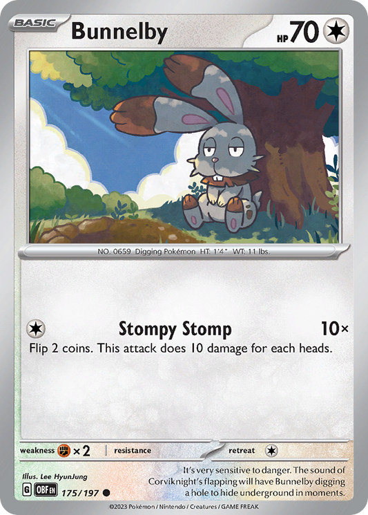 Bunnelby (Reverse Holo) 175/197