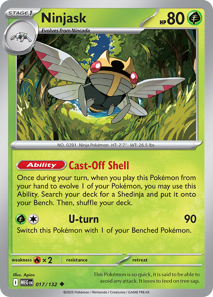 Ninjask (Reverse Holo) 017/132