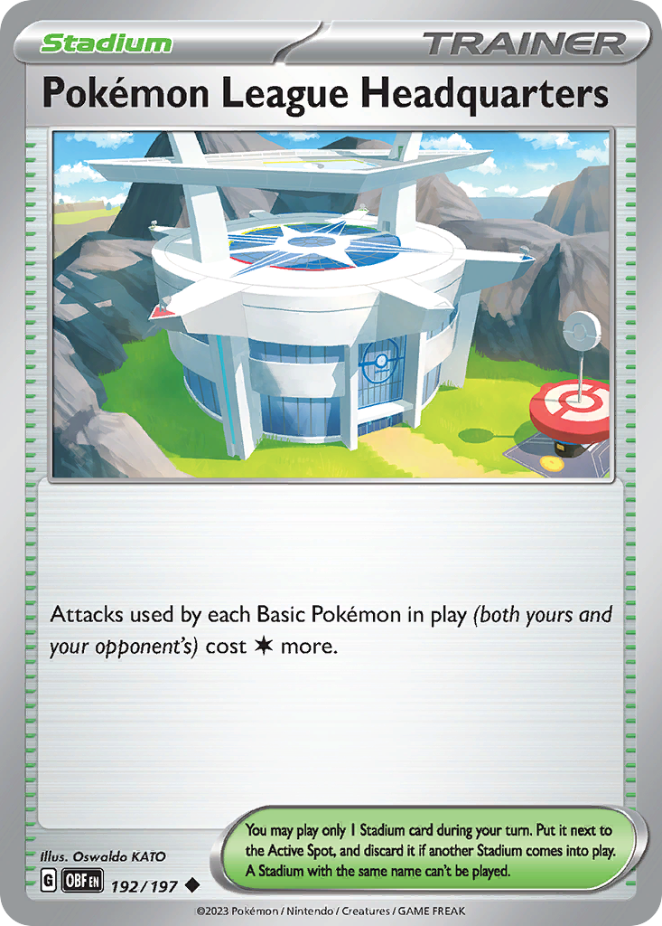 Pokémon League Headquarters (Reverse Holo) 192/197