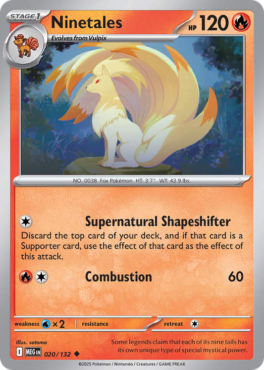 Ninetales (Reverse Holo) 020/132