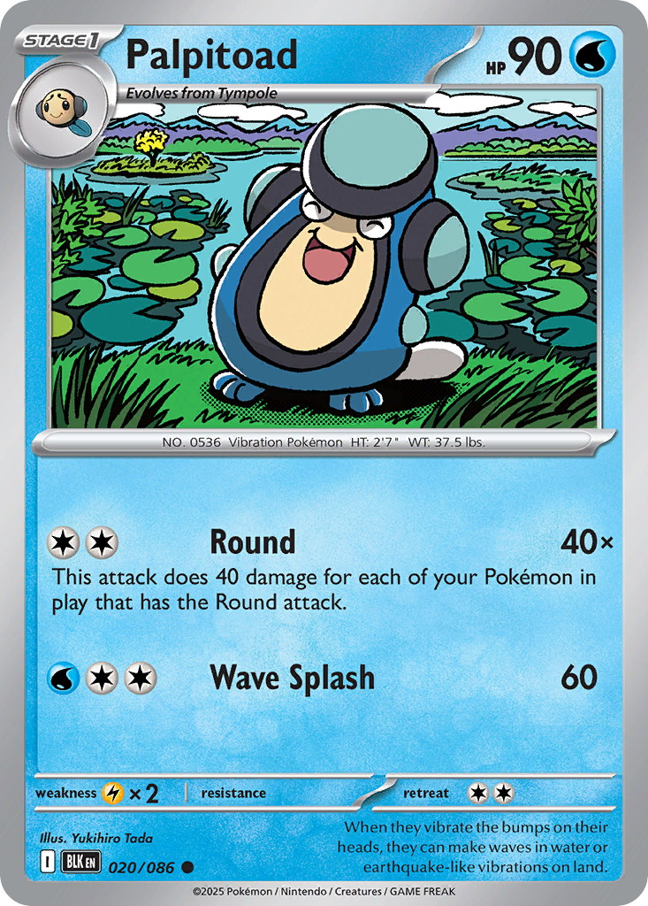 Palpitoad (Reverse Holo) 20/86