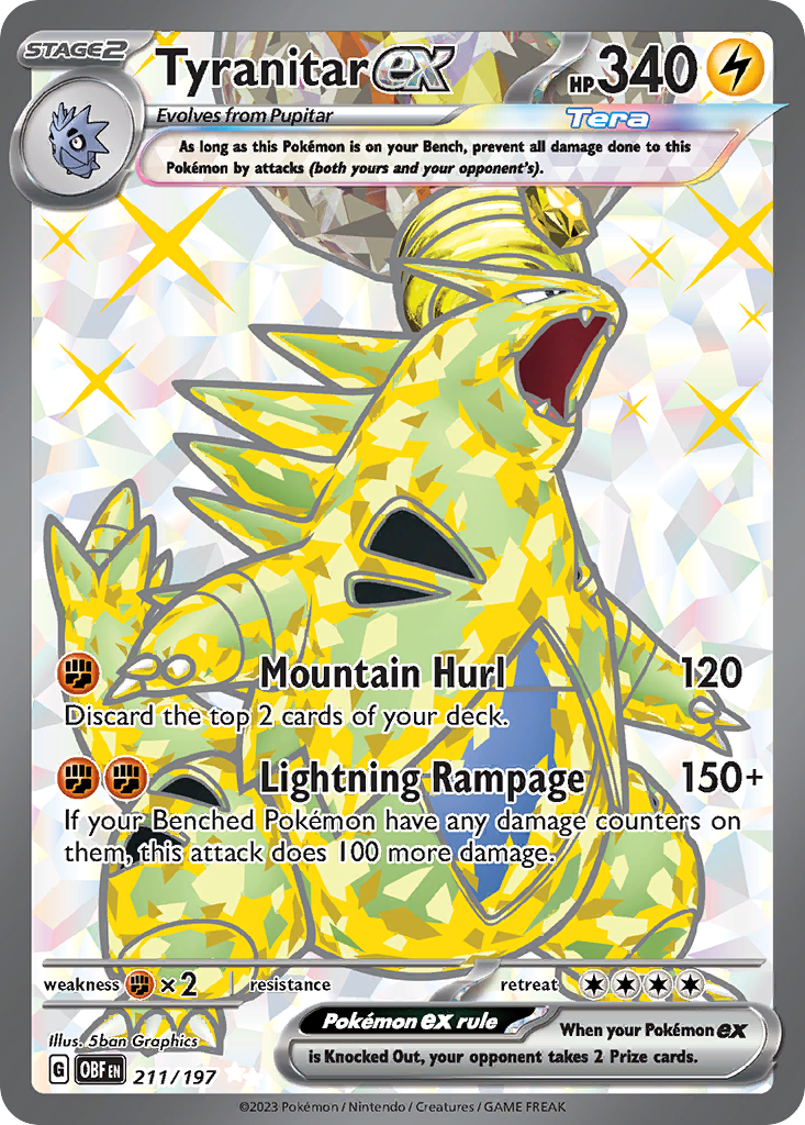 Tyranitar ex 211/197