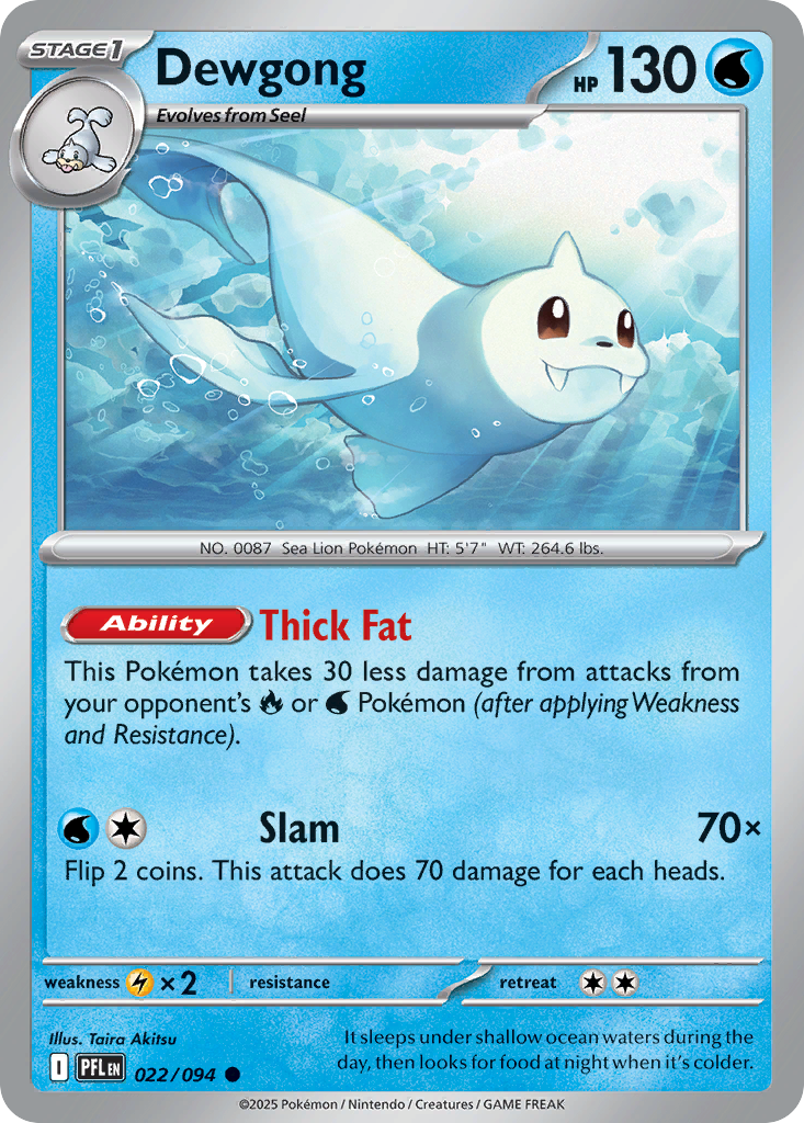 Dewgong (Reverse Holo) 22/94