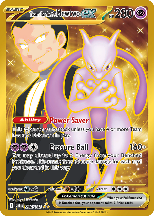 Team Rocket's Mewtwo ex 240/182