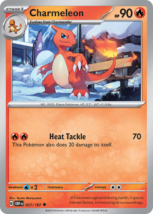 Charmeleon (Reverse Holo) 027/197