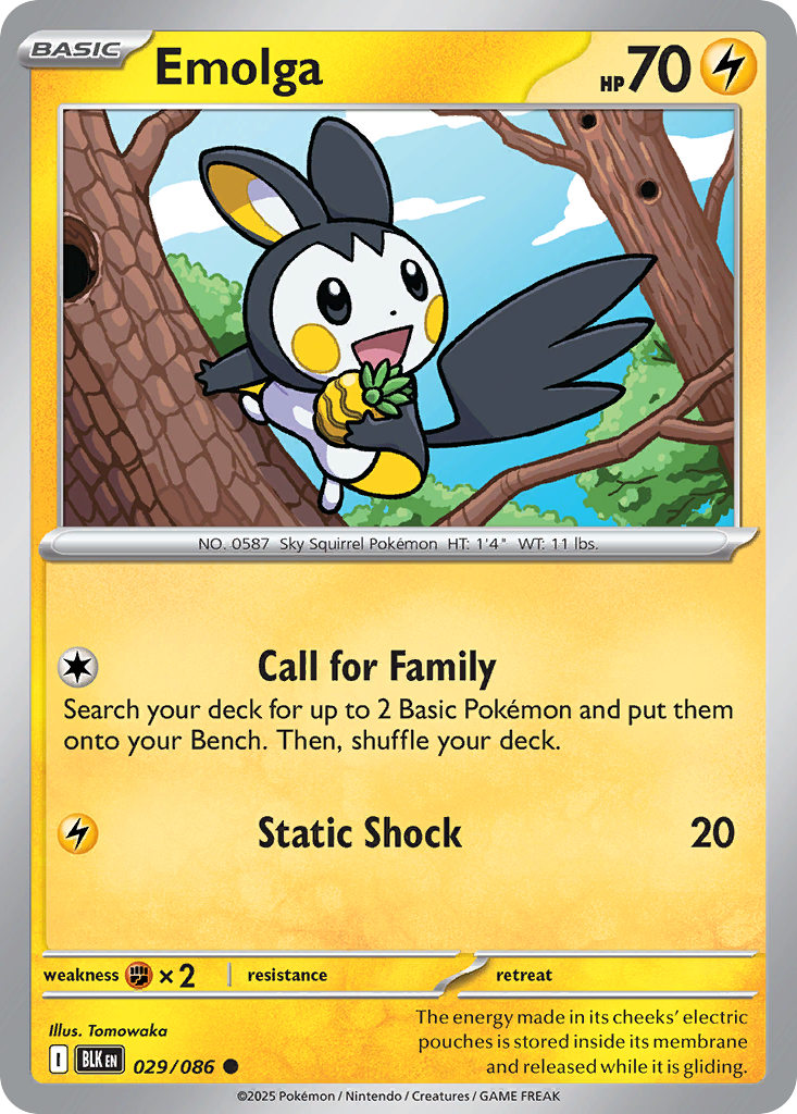 Emolga (Reverse Holo) 29/86