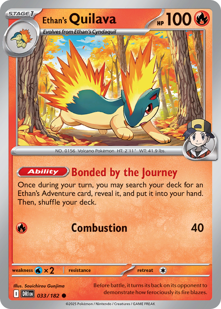 Ethan's Quilava (Reverse Holo) 033/182