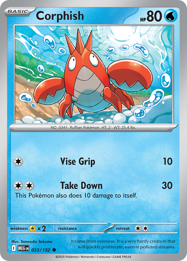 Corphish (Reverse Holo) 033/132