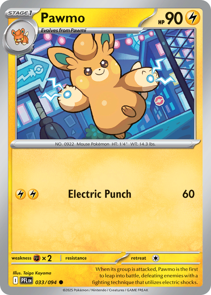 Pawmo (Reverse Holo) 33/94